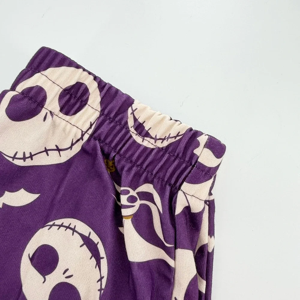 Disney Pajama Pants Nightmare Before Christmas Jack Skellington Small Purple New - Picture 4 of 5